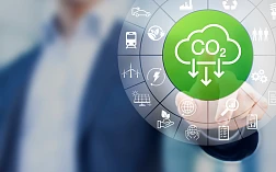 Изображение концепции снижения выбросов CO2 и сокращения углеродного следа